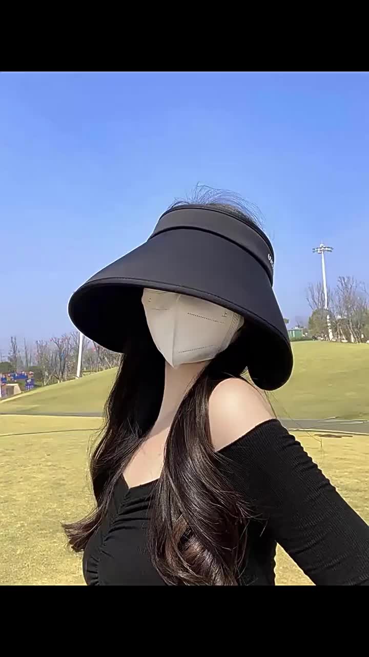 Topi Wanita Berpinggiran Lebar dengan Tali Pengikat, Melindungi dari Sinar UV saat Aktivitas di Luar Ruangan pada Musim Panas.