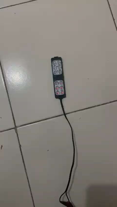 Lampu LED Kolong Plasma Strobe Flash 12 Mata  Nyala Kedap Kedip Blitz DC 12 Volt / 24 volt