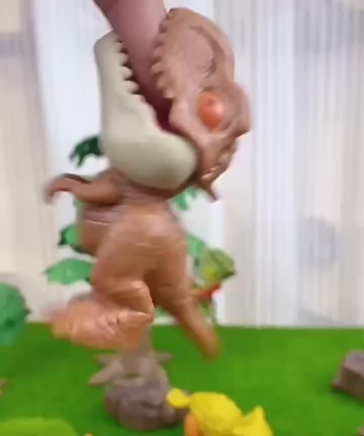 Mini T Rex Indominus Dino Dinosaur Mainan Anak Kado Murah Gigit Tari Dino Figur Biting Dinosaurs