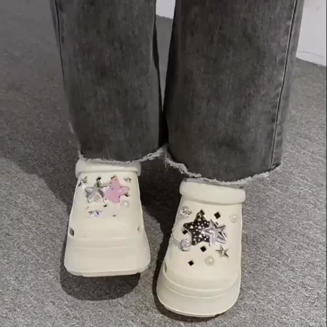 Takidtoo Sandal Baim Wanita Dewasa Kodok Sandal FUJI Permata Wedge Platform Aksesoris Mewah Kekinian
