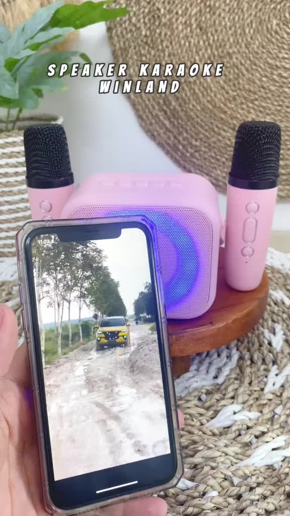 [COD] Winland Speaker Bluetooth karaoke Mikrofon audio mikrofon terintegrasi rumah ponsel Bluetooth bernyanyi karaoke speaker karaoke keluarga ktv set Microphone  Wireless Garansi 1 tahun Bass