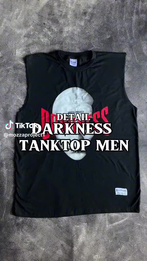 Mozza Project Tanktop Man Darkness Black
