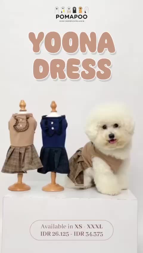 POMAPOO - Baju Kucing dan Baju Anjing Yoona Dress