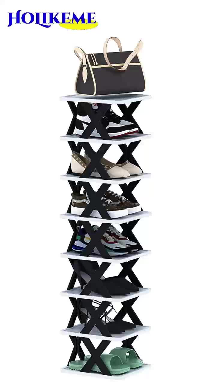 COD rak sendal tempat sendal rak serbaguna plastic Rak susan sepatu Rak sepatu susun tempat sepatu rak sendal X 8 layer Plastik