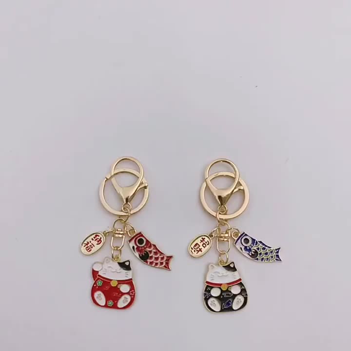 Gantungan Kunci Kucing Keberuntungan Lucu Style Jepang