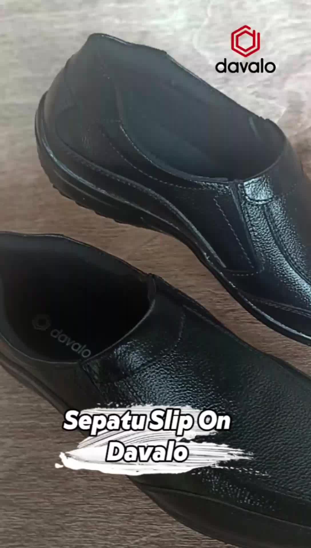 Sepatu Pria Pantofel Kerja Formal Kulit Sapi Asli Kasual handmade Cibaduyut Shoes Hitam Fantofel