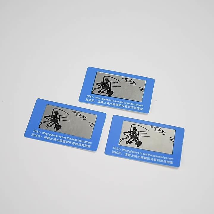Kartu Tes Lensa Kacamata Polaris Polarized Test Tester Card Sunglasses