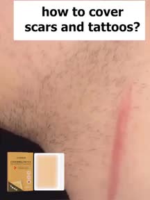 Jaysuing Invisible Concealer, Penutup Bekas Luka Tato Concealer Kulit Penutup Warna Kulit Tahan Air yang Tak Terlihat Foundation