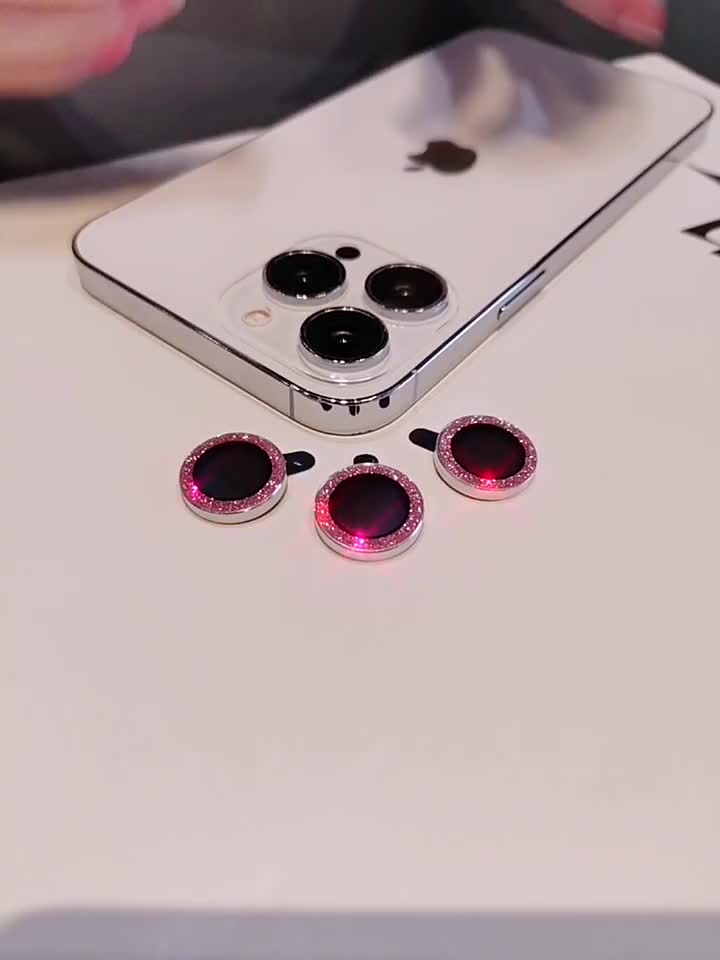 Camera Lens Protector For iPhone 11 12 13 14 15 Pro Max Mini 9H Tempered Glass Screen Protector Cover Film 14/15 Plus Metal Ring