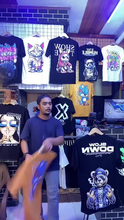 Paket Baju Kaos Distro 3pcs 100 Ribuan Bahan Katun Combad 30s Ukuran M L XL