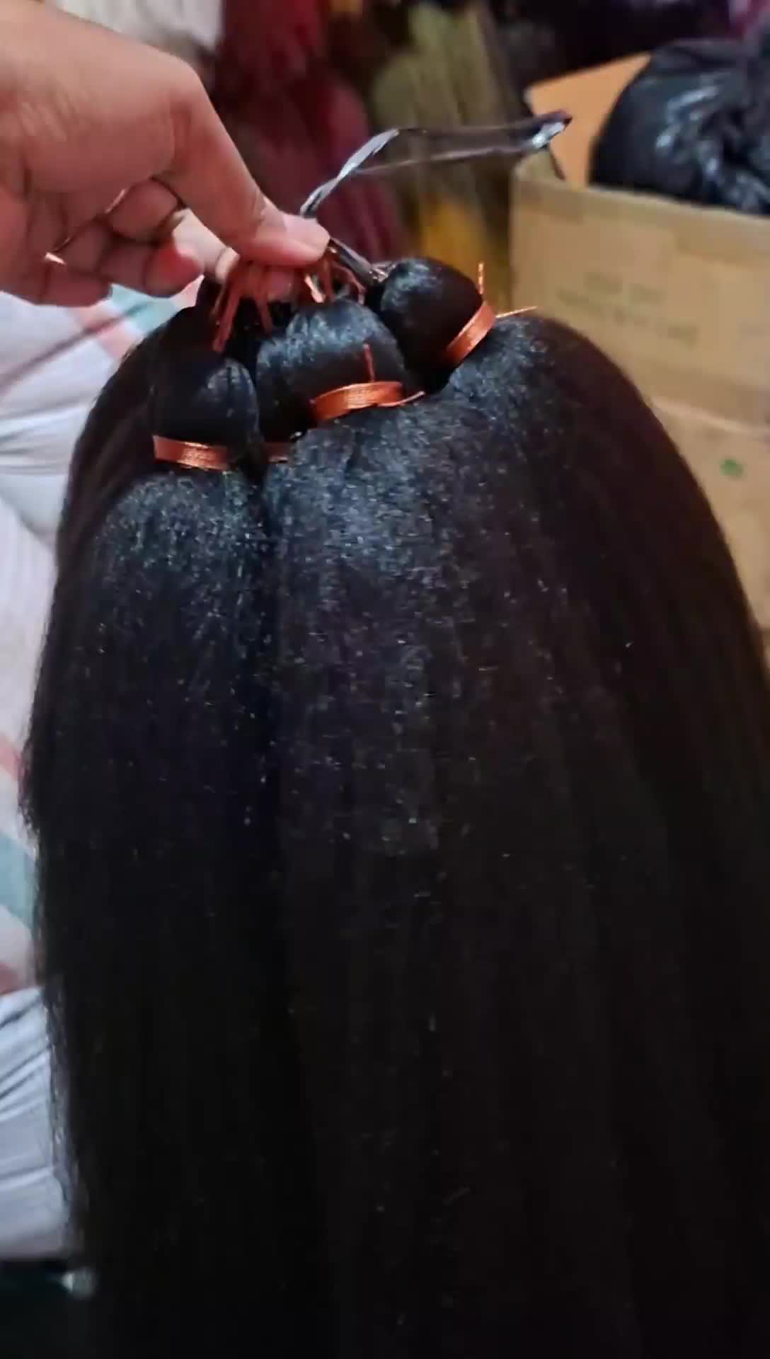 rambut cemara#rambutsambung#cemara hitam Extension#per 1 biji