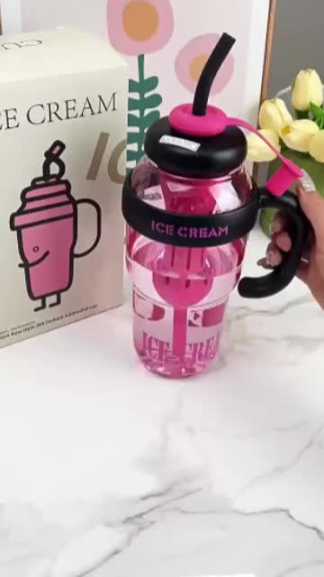KS Botol Minum Jumbo Ice Cream Kapasitas 1300ml Dengan Infused
