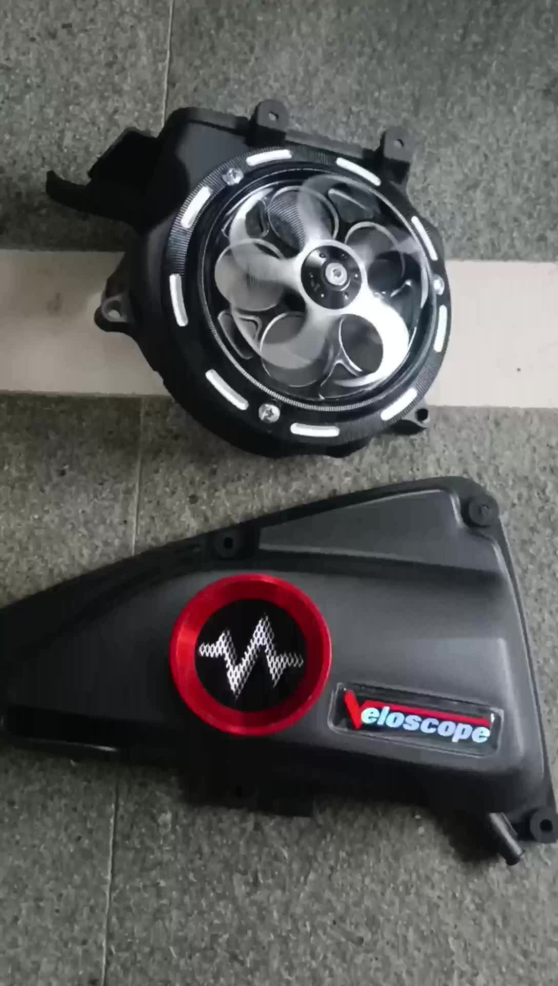 2PCS KIPAS SPINER DAN VELOSCOPE DETAK PETIR POLOS, GENIO SCOOPY BEAT 2020 - 2024