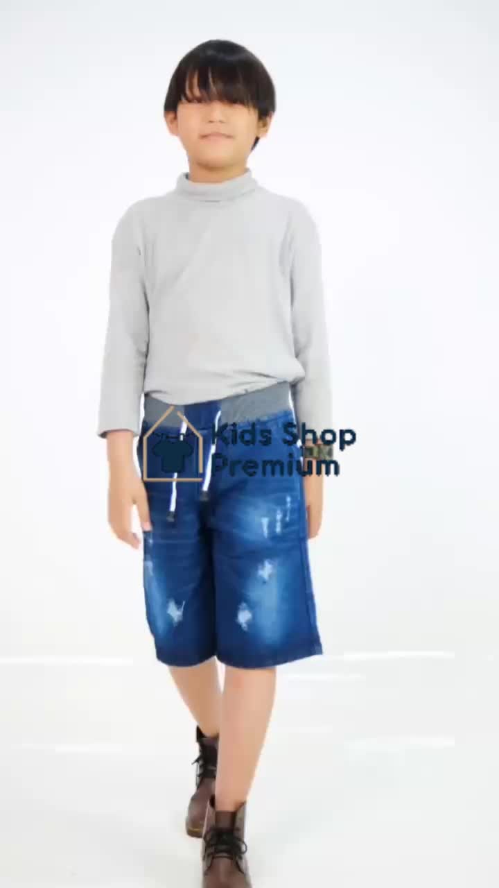 Kids Shop Premium Celana Jeans Anak Laki Laki Celana Jeans Sobek Anak Usia 7-12 Tahun  Celana Jeans Pendek Anak Cowo Motif Fashion