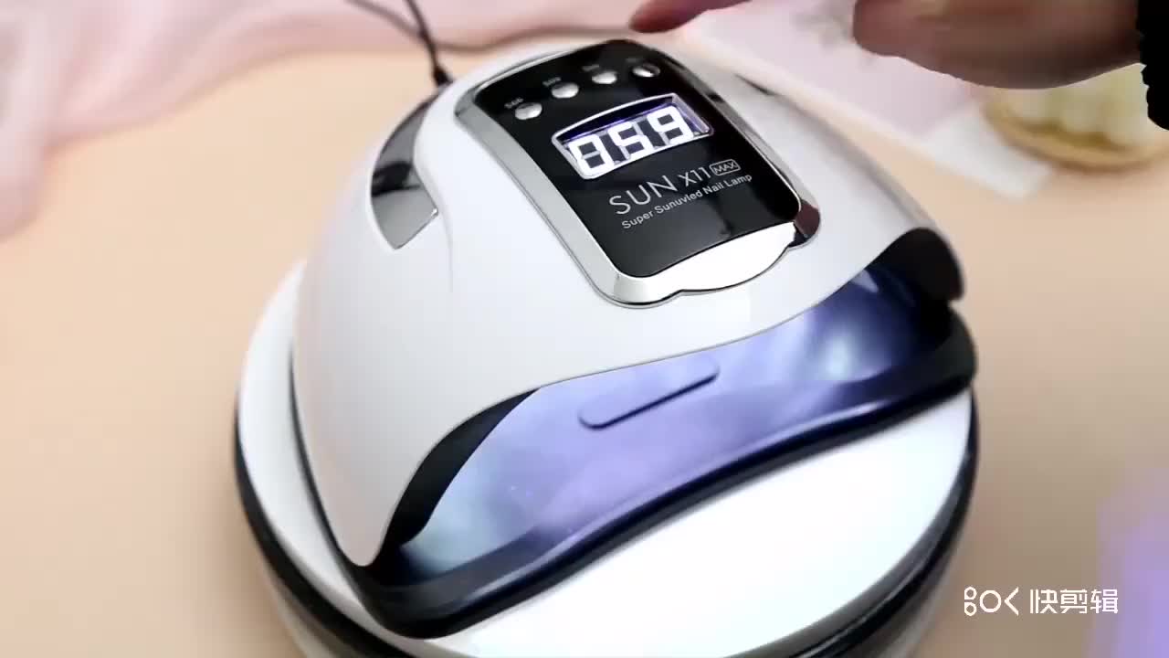 【COD】SUN X11 Max 280W 66Leds Dalam Full Hitam Lampu Pengering Kutek Gel Led UV Nail Lamp Alat Pengering Goya mall Art Polish Kuku Cat sun  mini