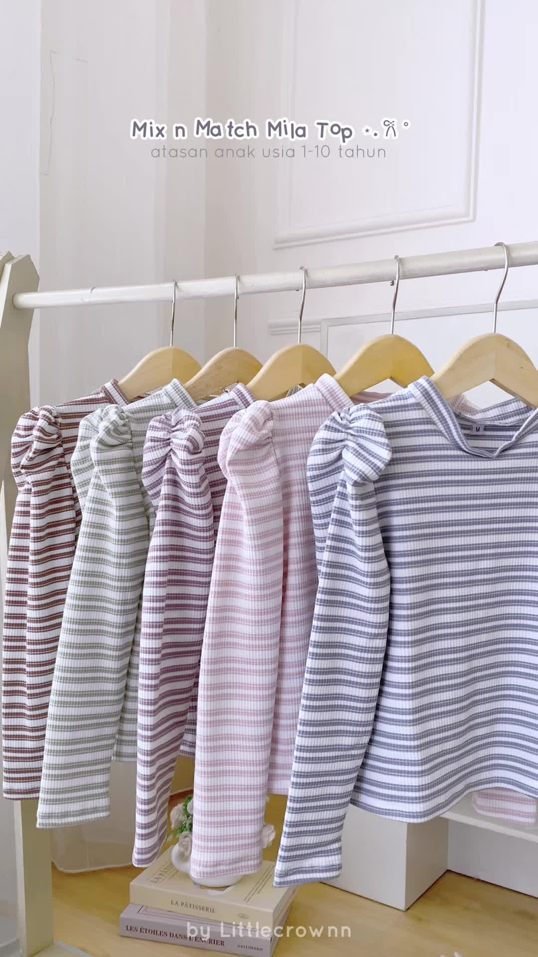 Littlecrownn - Mila Top | Baju Anak Perempuan | Atasan Anak Anak Fashion