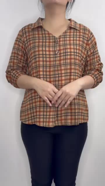 LVL - Blouse Debby Motif Garis2 Abstrak Atasan Blus Wanita Jumbo Baju Fashion Model Baru Size L, XXL dan 3XL