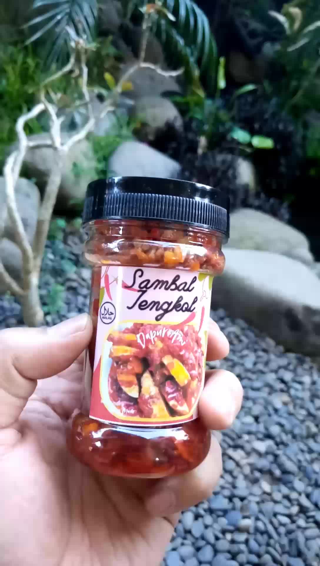 Sambal Jengkol 150 gr Home Made kemasan toples enak pedas gurih
