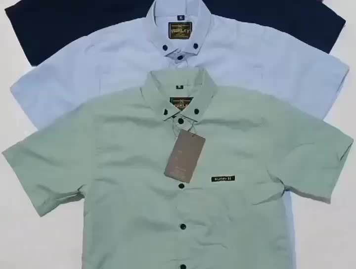 Kemeja Anak Polos Lengan Pendek Soft Katun - Beli 1 Gratis 1 Fashion Baju