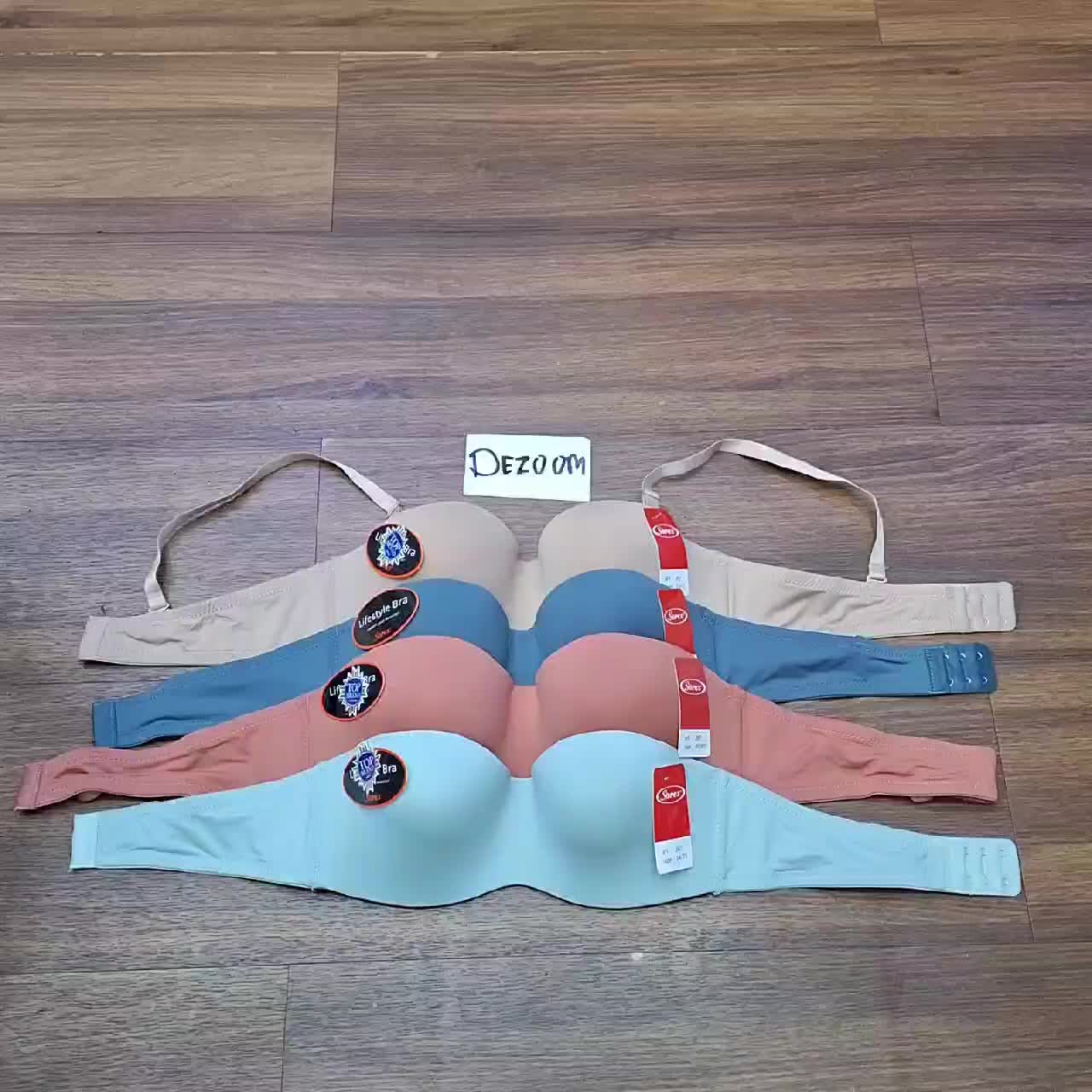 Bh Seamless tanpa jahitan Sorex 267 Berkawat Kait 2 Bahan Nilon Push Bra tali bisa di Lepas Busa Lembut