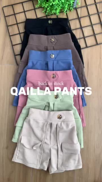 QAILLA PANTS // Celana pendek anak bahan snow rib usia 3-7thn