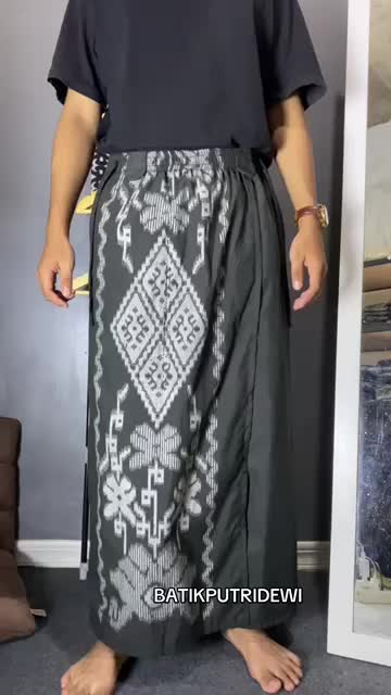 Sarung Instan Dewasa Batik Eksklusif Premium Quality - Kain Motif Hitam Katun murah Muslim Pekalongan Pria Tebal Printing Santri