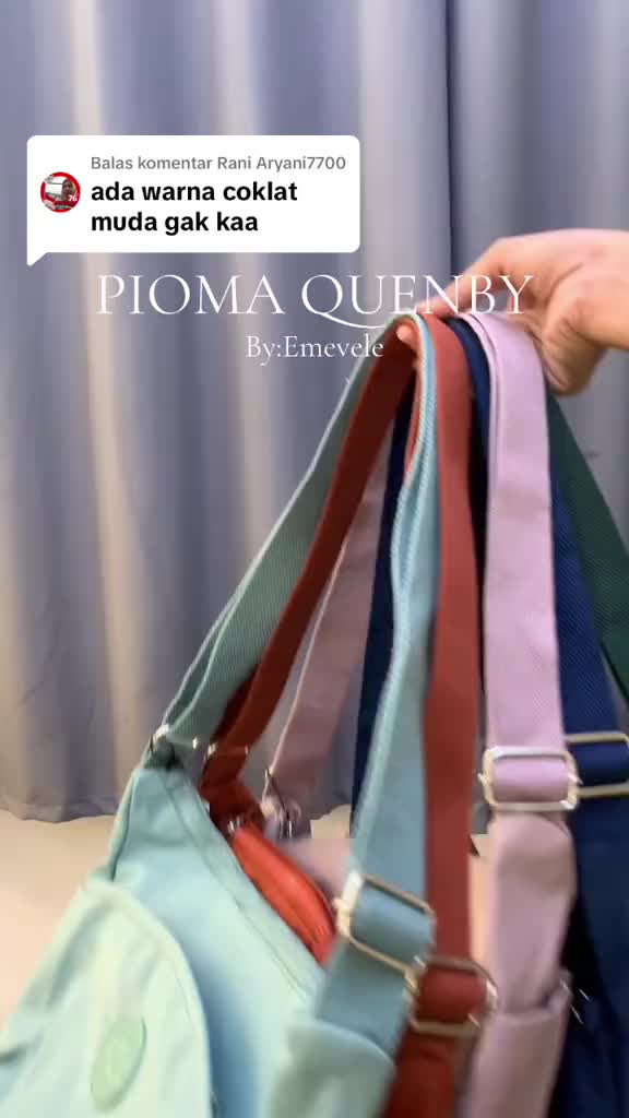TAS SELEMPANG WANITA /  TAS BAHU / TAS NYLON WANITA  / PIOMA QUENBY