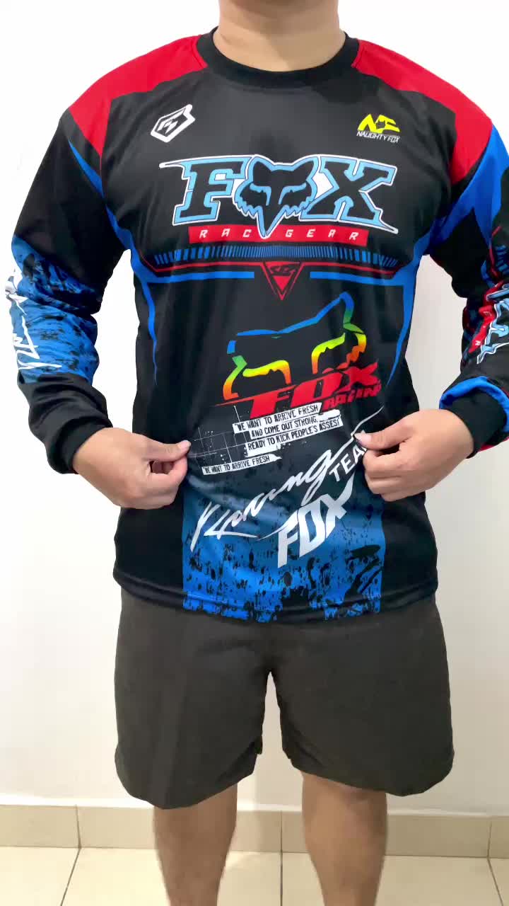 JERSEY TRAIL LENGAN PANJANG BAJU MOTORCROSS KAOS OFROAD FULL PRINTING