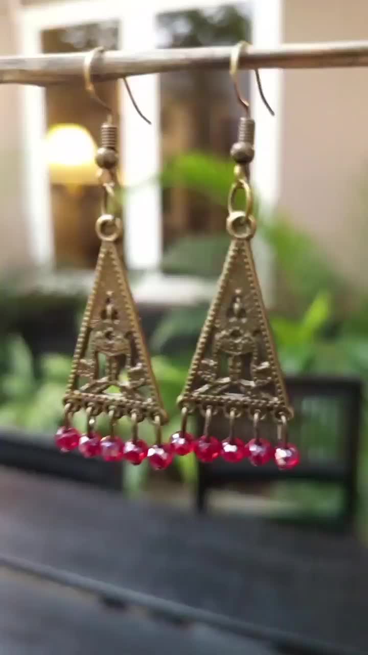 Rahajoe Relic Red Earrings