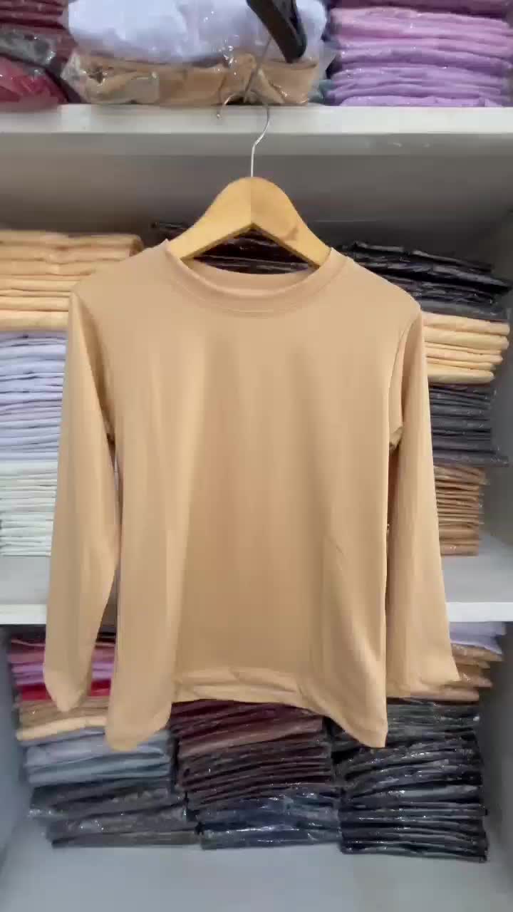Manset Atasan Turtle Neck Lengan Panjang Jersey Spandek