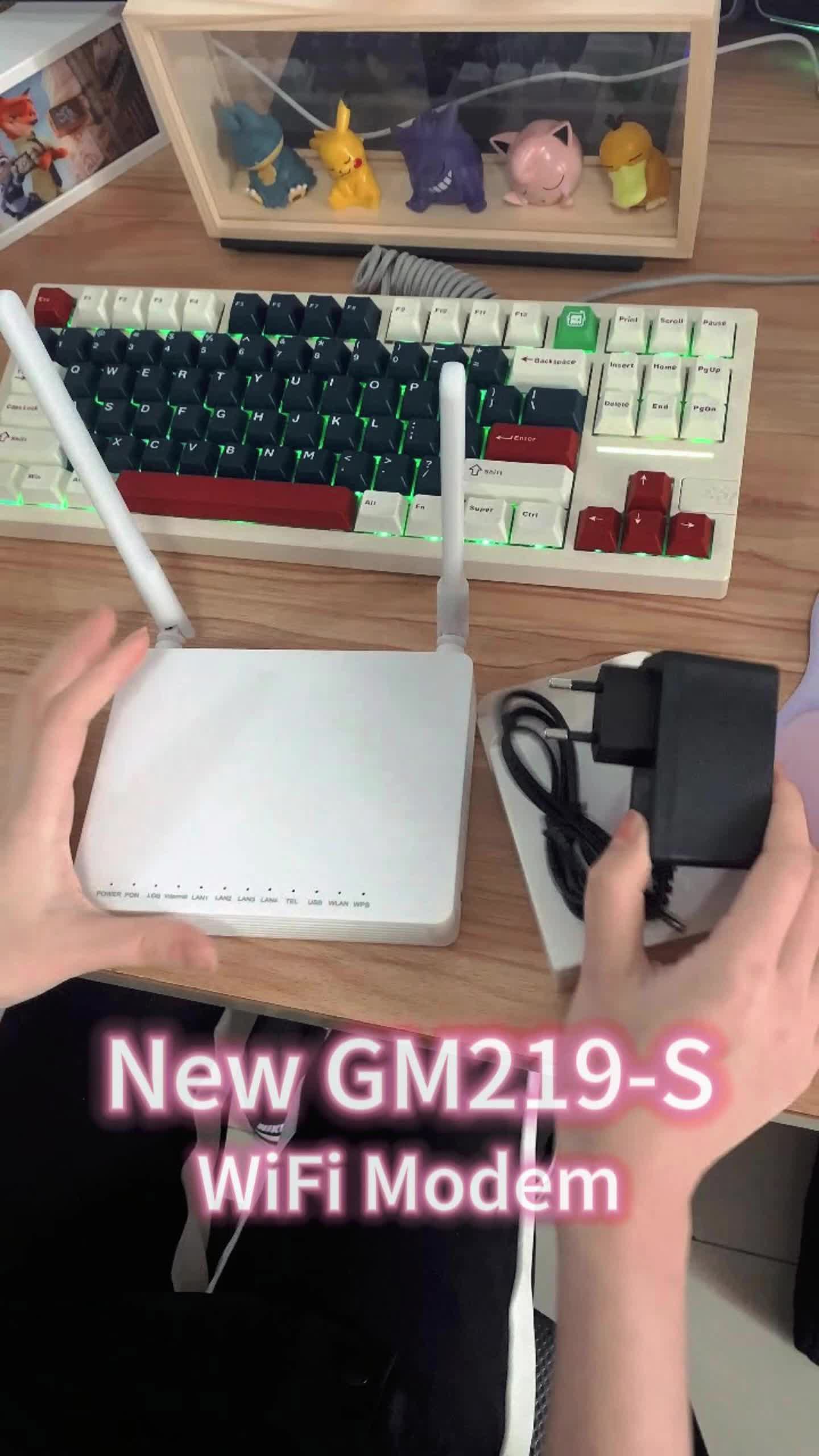 Barang Baru GM219 ONU XPON WiFi Modem 1GE+3FE – Support All OLT EPON & Termurah OLT Units