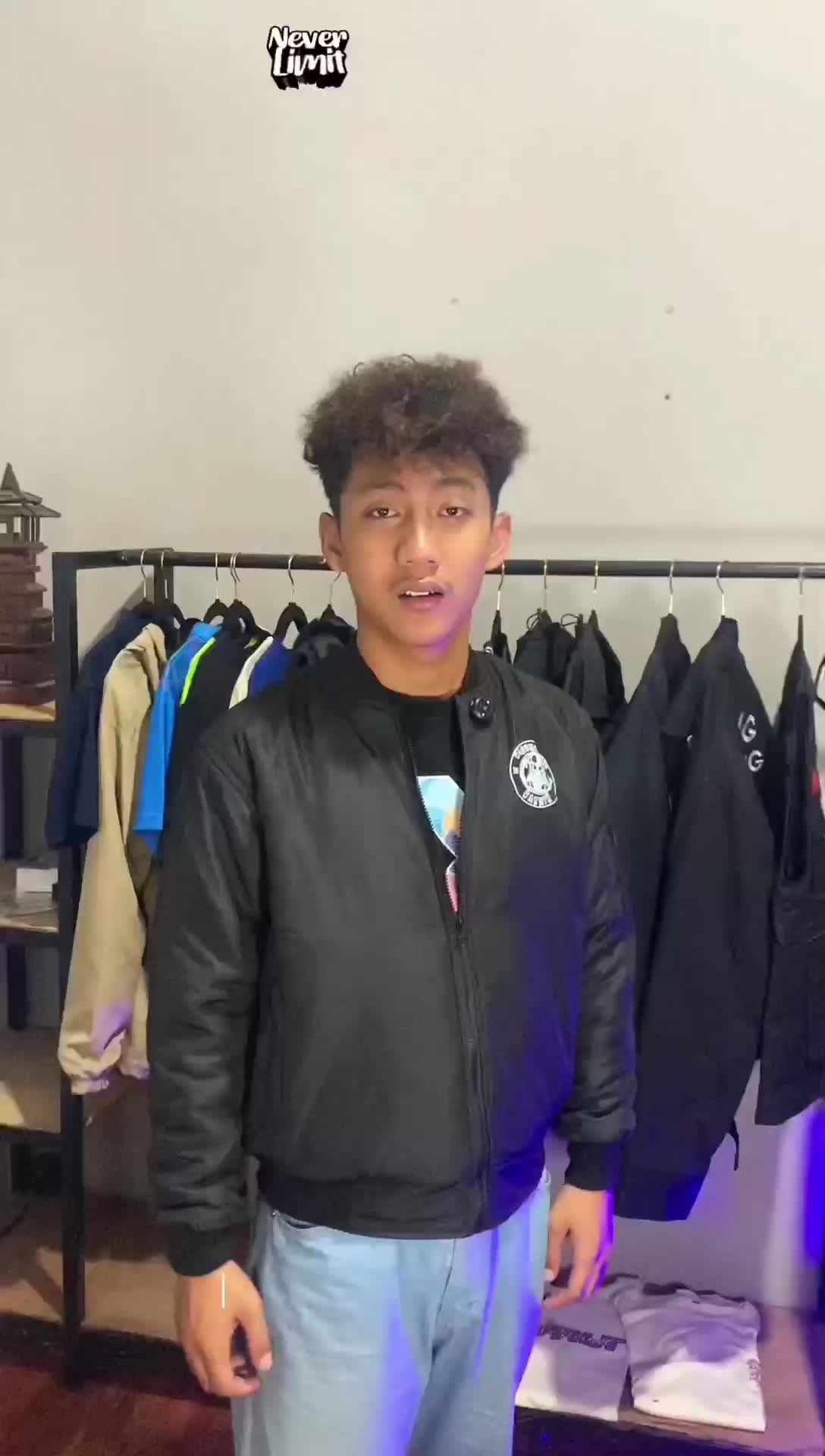 Jaket bomber sablon satuan design gratis premium quality Custom Tebal Parasut