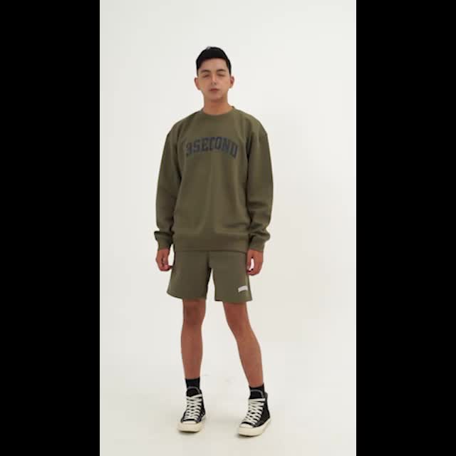 3Second Jaket Pria Sweater Crewneck Basic Oversized Fit Sweaty OL-C010924
