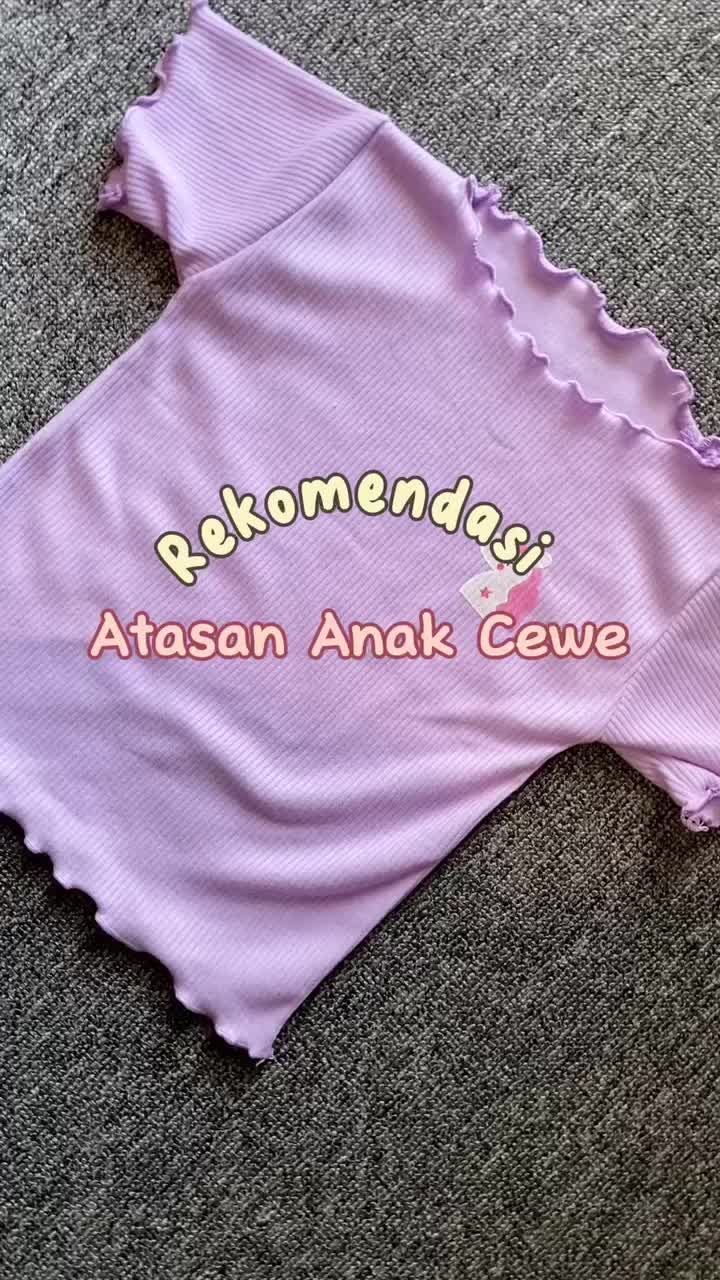 BOBOHO - Atasan Kaos Anak Perempuan Lokal Lengan Pendek / T-Shirt Gaya Casual / Kaos Anak Fashion