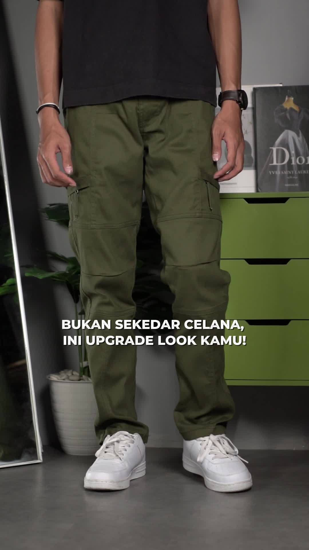 BISA COD - Trendy Olshop - Celana Pria Paul - Katun Polos Formal Casual