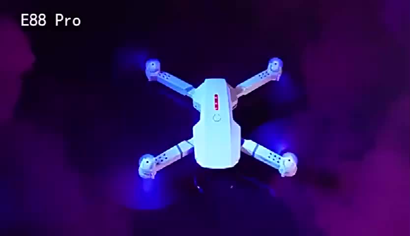 Drone RC E88,Mainan drone remote control quadcopter kamera tunggal dan ganda fotografi udara HD 4K
