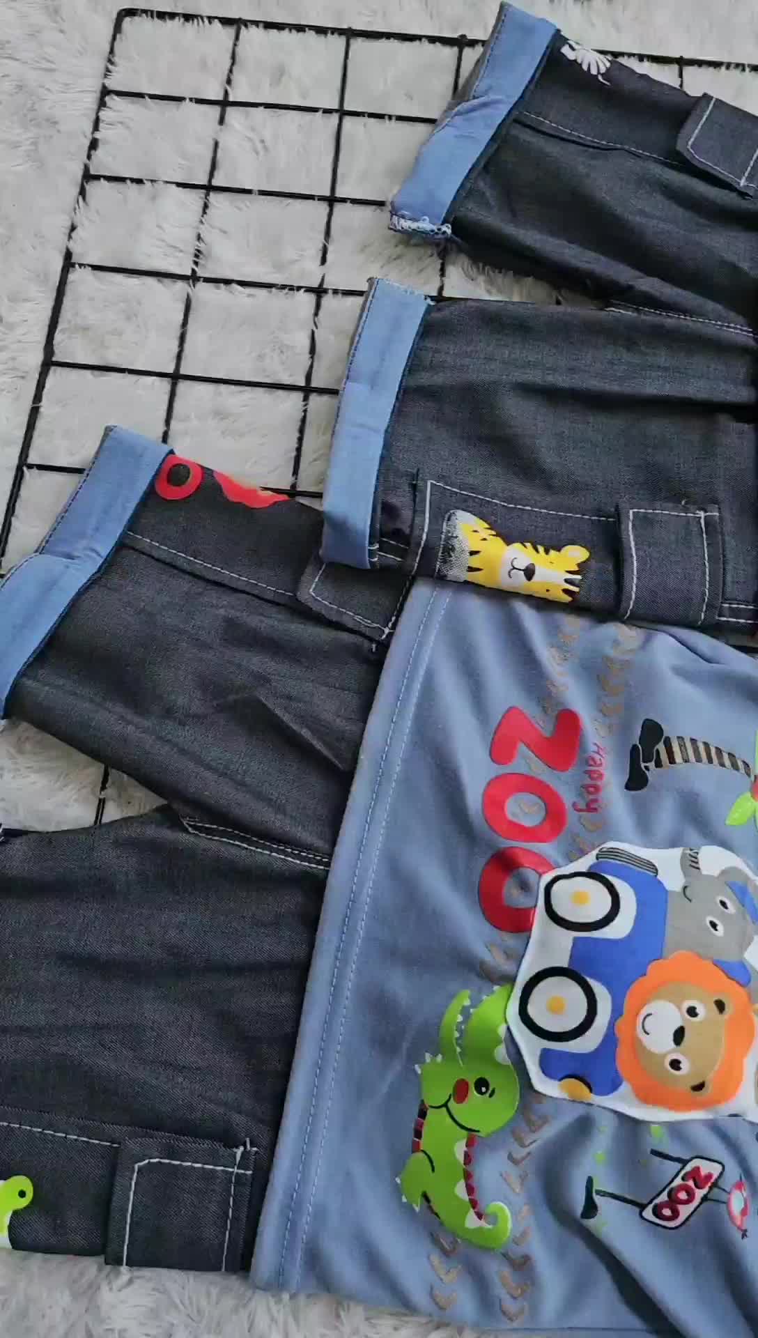 PAKET HEMAT 2 SET JEANS BONEKA BUNYI KATUN 0-5 TAHUN