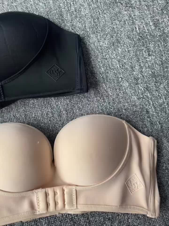 Bra Busa Bh dalaman Wanita Dewasa Motif Model Tanpa Tali Strap Strapless Seamless Bahan Non-slip Bergaya Kemben Katun Tipis Renda Bunga - BR1551