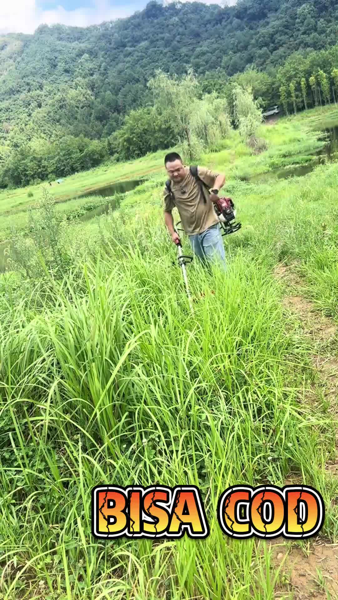REAIM Mesin Pemotong Rumput 52CC 6500W - Pemotong Ransel 2/4 Tak dengan RPM 10.000 & Tangki Bensin 1.2L | Dilengkapi Pisau Baja Kuat & Sistem Anti Getar | Cocok untuk Lahan Pertanian, Kebun & Taman - Garansi 5 Tahun - 4 TAK