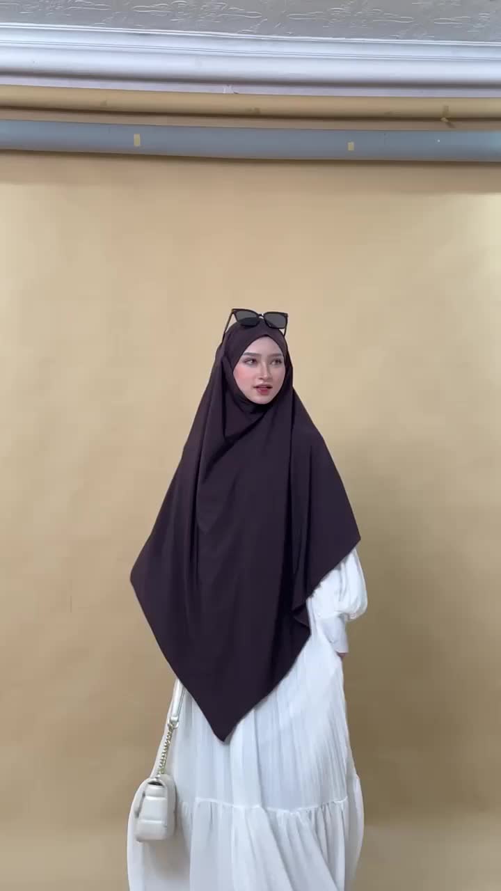 Imazan ~ Saida French Khimar Series Khimar Syar'i Instan 4 in 1 Jersey Premium/ Korea Khimar Syar'i Praktis Khimar Nyaman Model Terbaru french  khimar Panjang Simple Jilbab Muslim