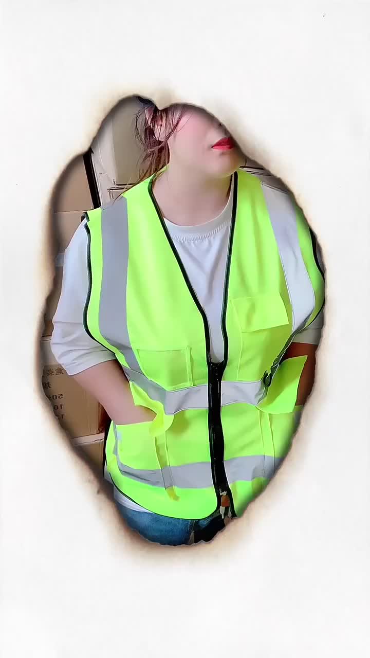 Rompi Safety Proyek / Rompi Proyek 5 Kantong / Rompi reflektif / Rompi Kerja / Rompi Safety Polyester Jaring