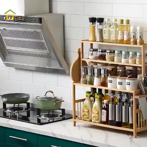 [RBM]Rak Bumbu Dapur Anti Noda Air/Minyak Lebar Ekstra Besar 3 Tingkat Minimalis Sistem Anti Jatuh Rak  Penyimpanan Rak Bumbu Rak Organizer Dapur Serbaguna Rak Dapur Rak Penyimpanan Bumbu Rak Bumbu rak  piring