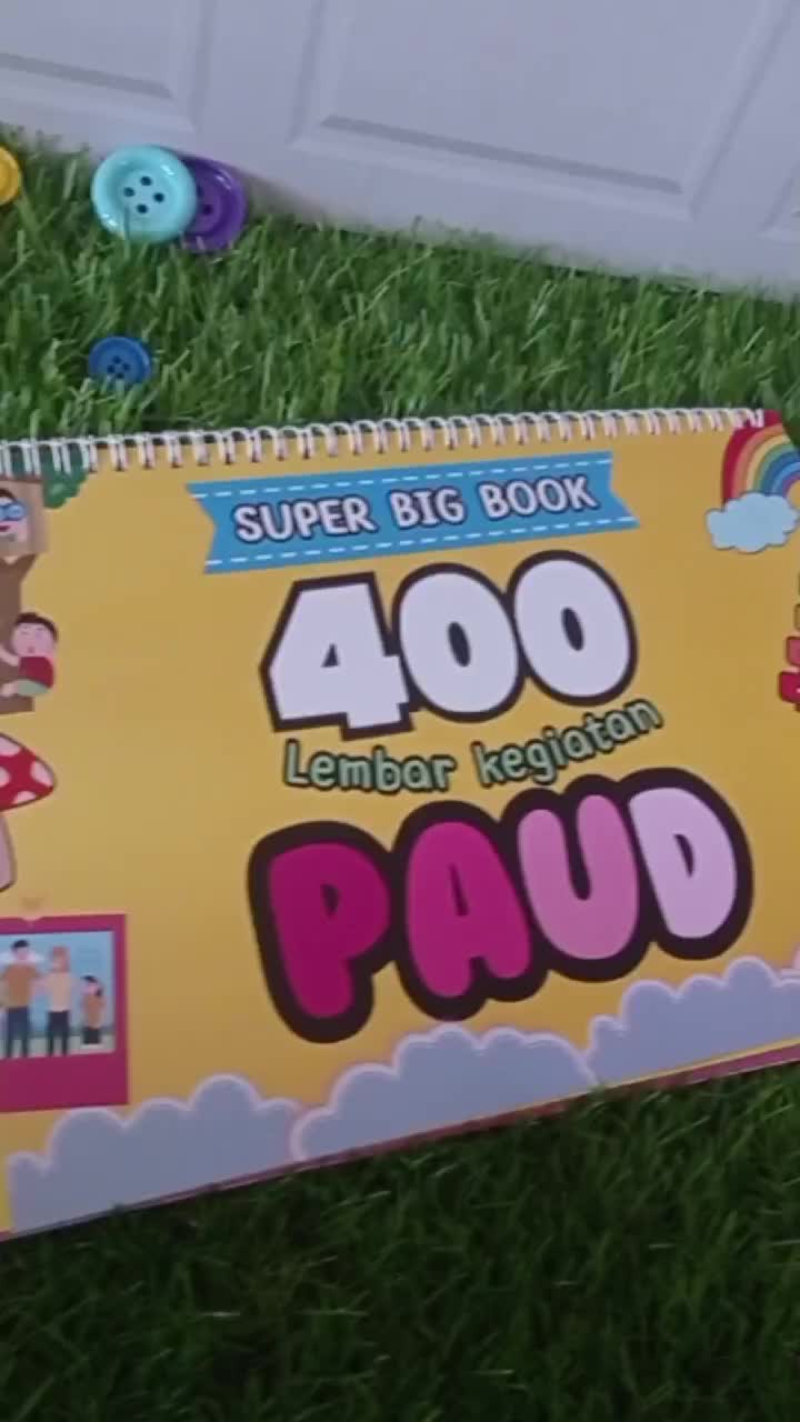 Buku Belajar Anak Super Smart Big Book 365 Aktivitas PAUD TK A TK B SD Pintar Cerdas Menulis