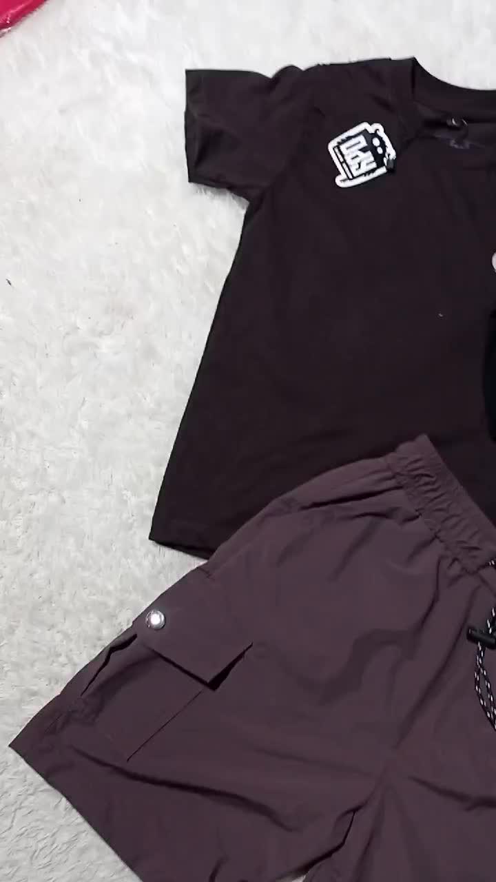Setelan Baju Kaos Distro Premium Anak Celana Pendek Usia 3-13 Tahun Fashion Cowok Pakaian Kids setelan  anak dasar ungu setelan daily 10-11 tahun setelan resmi & setelan Motif