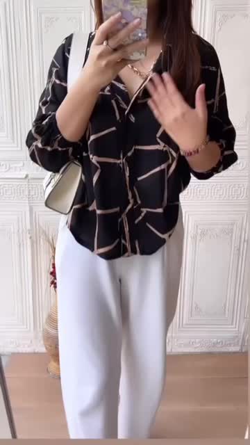 ￼•JENNI• BLOUSE || ATASAN WANITA SANGHAI KERUT BLOUSE RAYON IMPORT BLOUSE KANCING TANGAN 7/8