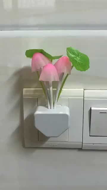 MYNOONA (COD) Lampu Tidur Jamur Colok Dinding Sensor Mushroom Lamp Lampu Hias LED