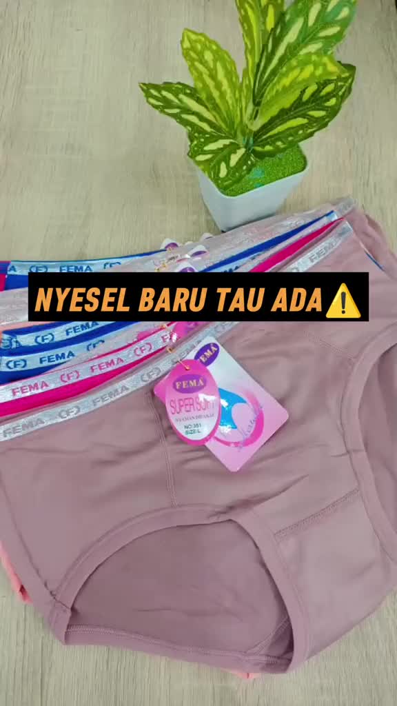 Bisa COD celana dalam fema 393 kancut wanita adem dipakai berembos sempak cewek banyak warna