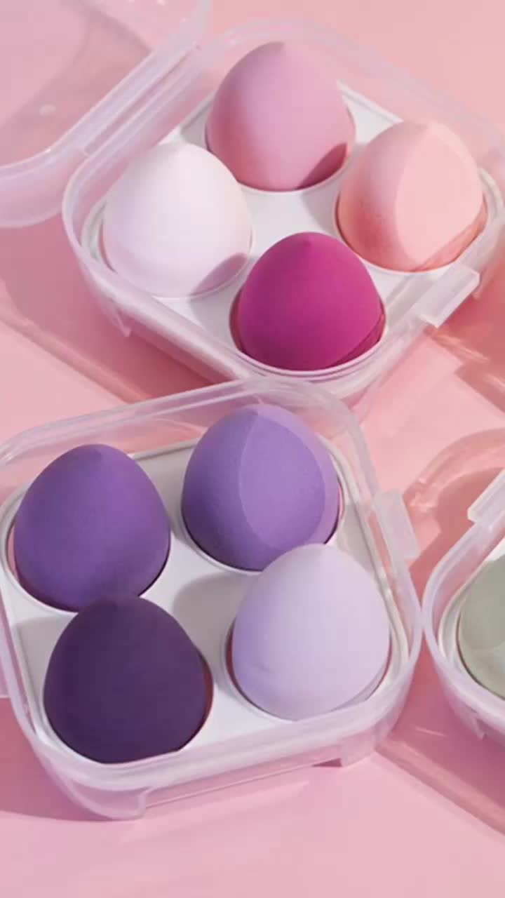 BISA COD F6276 Beauty Blender 4 in 1 / Cosmetic Spons Puff Blender Make Up Kapas Wajah