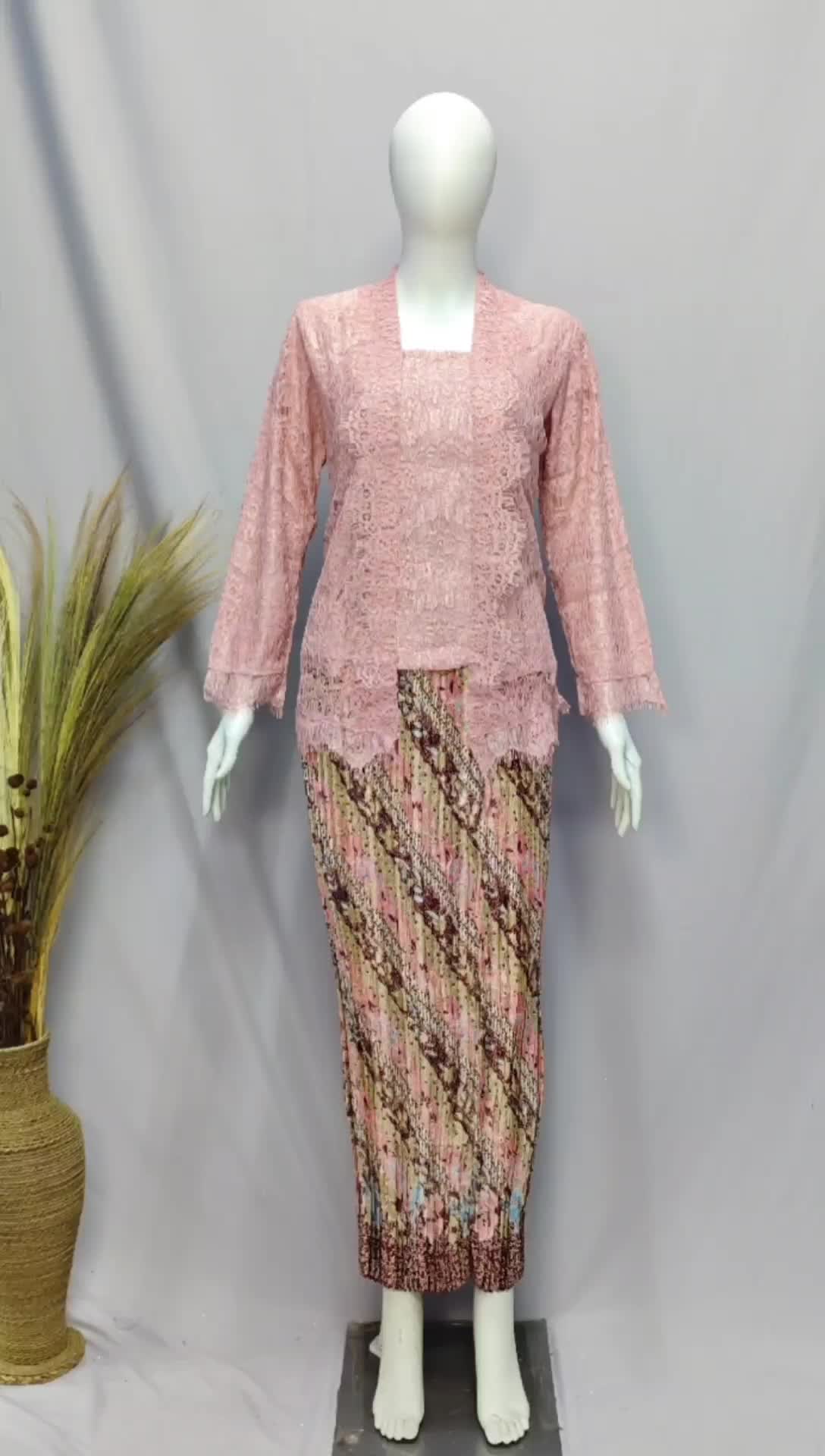 kutubaru lengan  panjang / kebaya kutu baru lengan panjang Atasan Brokat Renda Atasan Brokat Wanita Renda