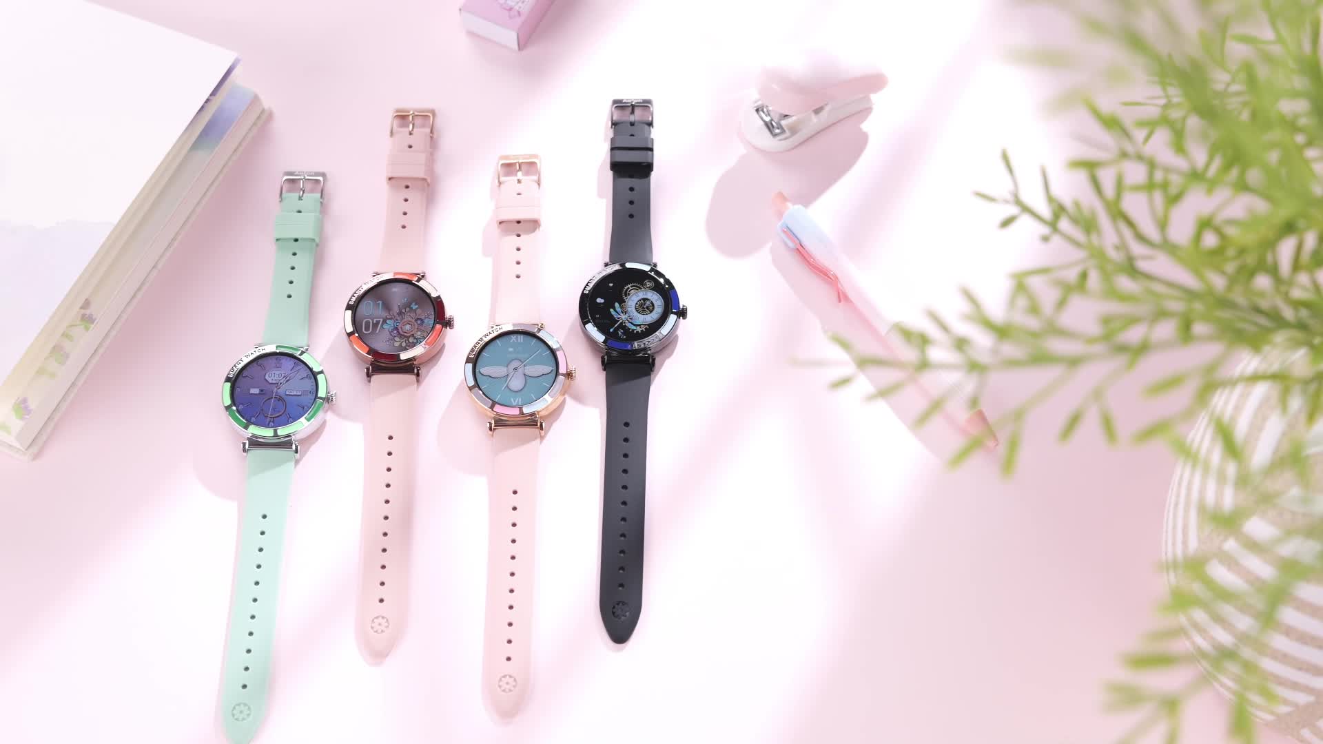 【24H ship】Aolon Lily R2 /Lily R3 Jam Tangan Pintar Wanita 41mm Ultra-Tipis Panggilan Bluetooth Jam Tangan Kustom Wajah 150+ Mode Olahraga Monitor Denyut Jantung Membaca Pesan Media Sosial Jam Tangan Pintar Wanita Anak Perempuan smartwatch